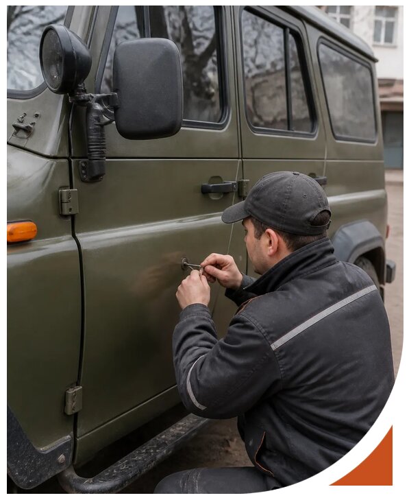 Профессиональное вскрытие автомобиля УАЗ без повреждений в Набережных Челнах